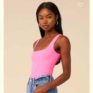 *Brand New!!* Good American Pink Tank Bodysuit